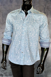 JOHN LENNON Mens Bridlington Paisley Shirt - Dust, MENS SHIRTS, JOHN LENNON, Elwood 101