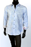 JOHN LENNON Mens Wilton Long Sleeve Shirt - Sky Blue, MENS SHIRTS, JOHN LENNON, Elwood 101