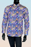 JOHN LENNON Mens Whitby Paisley Shirt - Pink, MENS SHIRTS, JOHN LENNON, Elwood 101