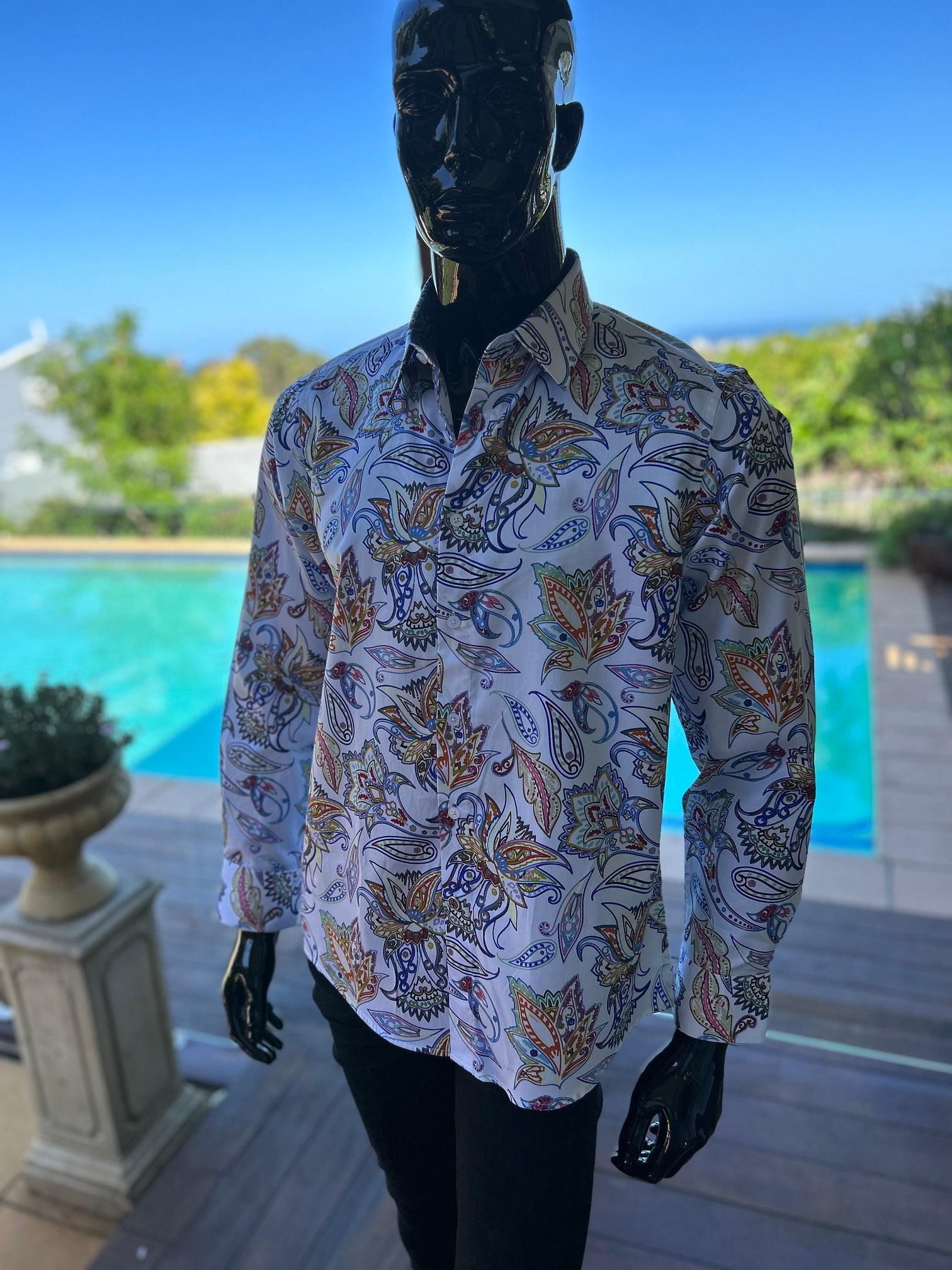 Mens paisley shirts deals