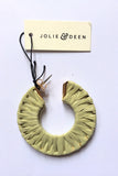 Jolie & Deen WOMENS RAFFIA HOOPS EARRINGS - PISTACHIO...FREE POSTAGE Details Below, WOMENS JEWELLERY, JOLIE & DEEN, Elwood 101