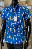 JOHN LENNON Mens Ripley Short Sleeve Shirt - Midnight, MENS SHIRTS, JOHN LENNON, Elwood 101