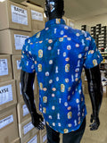 JOHN LENNON Mens Ripley Short Sleeve Shirt - Midnight, MENS SHIRTS, JOHN LENNON, Elwood 101