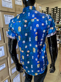 JOHN LENNON Mens Ripley Short Sleeve Shirt - Midnight, MENS SHIRTS, JOHN LENNON, Elwood 101