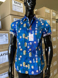 JOHN LENNON Mens Ripley Short Sleeve Shirt - Midnight, MENS SHIRTS, JOHN LENNON, Elwood 101