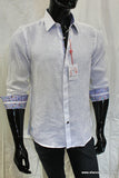 John Lennon Mens Sutton Linen Shirt - White, MENS SHIRTS, JOHN LENNON, Elwood 101