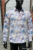 John Lennon Mens Norwegian Wood Long Sleeve Shirt Lilac, MENS SHIRTS, JOHN LENNON, Elwood 101
