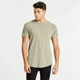 KISS CHACEY Mens Essentials Dual Curved Hem Tee - Vintage Khaki, MENS TEE SHIRTS, KISS CHACEY, Elwood 101