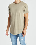 KISS CHACEY Mens Essentials Dual Curved Hem Tee - Vintage Khaki, MENS TEE SHIRTS, KISS CHACEY, Elwood 101