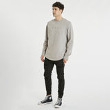 KISS CHACEY Mens Palomae Dual Curved Hem Sweater Pigment Gull, MENS KNITS & SWEATERS, KISS CHACEY, Elwood 101