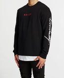 Kiss Chacey MENS FORTUNA LAYERED HEM SWEATER - JET BLACK, MENS KNITS & SWEATERS, KISS CHACEY, Elwood 101