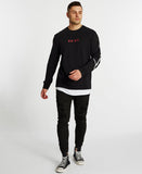 Kiss Chacey MENS FORTUNA LAYERED HEM SWEATER - JET BLACK, MENS KNITS & SWEATERS, KISS CHACEY, Elwood 101