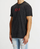 Kiss Chacey MENS MIRAGE RELAXED FIT TEE - ANTHRACITE BLACK, MENS TEE SHIRTS, KISS CHACEY, Elwood 101