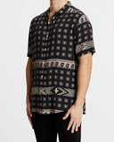 Kiss Chacey MENS SOUTHPORT RELAXED FIT SHORT SLEEVE SHIRT - BLACK PRINT, MENS SHIRTS, KISS CHACEY, Elwood 101