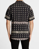 Kiss Chacey MENS SOUTHPORT RELAXED FIT SHORT SLEEVE SHIRT - BLACK PRINT, MENS SHIRTS, KISS CHACEY, Elwood 101