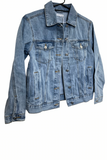 LITTLE LIES LABEL Womens Denim Jacket  - Vintage Blue, WOMENS COATS & jACKETS, LITTLE LIES, Elwood 101