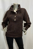 Little Lies WOMENS ORLA KNIT - CHOCOLATE, WOMENS KNITS & SWEATERS, LITTLE LIES, Elwood 101