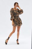 MINKPINK Womens Persian Paradise MIni Dress - Black/Brown, WOMENS DRESSES, MINKPINK, Elwood 101