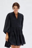 MINKPINK Womens Shadi Textured Mini Dress - Black, WOMENS DRESSES, MINKPINK, Elwood 101