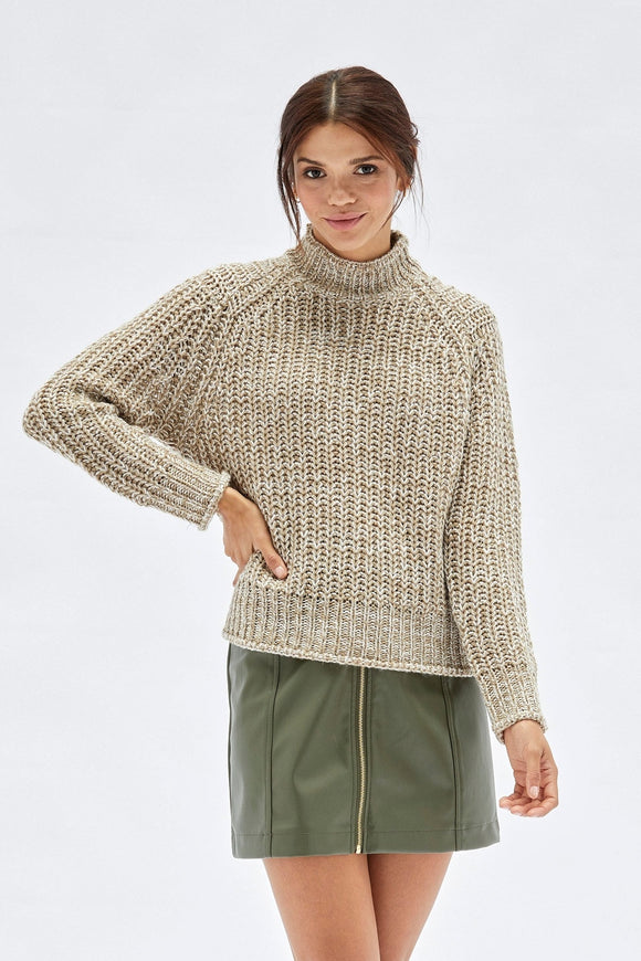 MINKPINK Womens Tiri High Neck Knit Jumper - Multi, WOMENS KNITS & SWEATERS, MINKPINK, Elwood 101