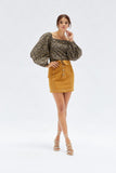 MINKPINK Womens Yasamin Puff Sleeve Top - Black/Gold, WOMENS TOPS & SHIRTS, MINKPINK, Elwood 101