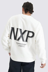 NENA & PASADENA Mens Federation Heavy Relaxed Sweater - Natural White, MENS KNITS & SWEATERS, NENA PASADENA, Elwood 101