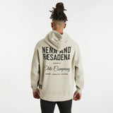 NENA PASADENA Mens Elite Co. Relaxed Hooded Sweater Pigment Sand, MENS HOODIES, NENA PASADENA, Elwood 101