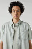 NEUW Mens Everyday HB Short Sleeve Shirt - Washed Organic Sage, MENS SHIRTS, NEUW, Elwood 101