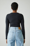 NEUW Womens Jonesy Long Sleeve Top - Black, WOMENS TOPS & SHIRTS, NEUW, Elwood 101