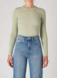 NEUW Womens Jonesy Long Sleeve Top - Sage, WOMENS TOPS & SHIRTS, NEUW, Elwood 101