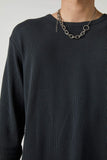 NEUW Mens Waffle Long Sleeve Tee - Black, MENS TEE SHIRTS, NEUW, Elwood 101