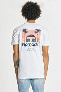 NOMADIC PARADISE Mens Suite Life Standard Tee - White, MENS TEE SHIRTS, NOMADIC PARADISE, Elwood 101