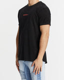 Nena Pasadena MENS ALL THE STARS SCOOP BACK TEE - ACID BLACK, MENS TEE SHIRTS, NENA PASADENA, Elwood 101