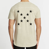 Nena Pasadena MENS ALL THE STARS SCOOP BACK TEE - ACID SAND, MENS TEE SHIRTS, NENA PASADENA, Elwood 101