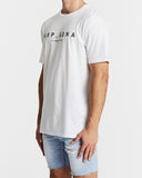 Nena Pasadena MENS BEHAVIOUR STEP HEM TEE - WHITE, MENS TEE SHIRTS, NENA PASADENA, Elwood 101