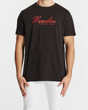 Nena Pasadena MENS FREEDOM SCOOP BACK TEE - PIGMENT BLACK, MENS TEE SHIRTS, NENA PASADENA, Elwood 101