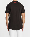 Nena Pasadena MENS FREEDOM SCOOP BACK TEE - PIGMENT BLACK, MENS TEE SHIRTS, NENA PASADENA, Elwood 101