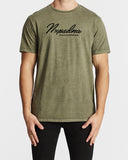 Nena Pasadena MENS FREEDOM SCOOP BACK TEE - PIGMENT KHAKI, MENS TEE SHIRTS, NENA PASADENA, Elwood 101
