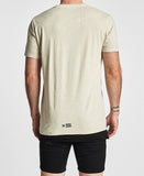 Nena Pasadena MENS IS IT LIVE STANDARD FIT TEE SHIRT WITH LAYERED HEM ACID STONE, MENS TEE SHIRTS, NENA PASADENA, Elwood 101