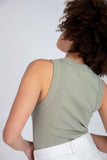 Neuw WOMENS JONESY SINGLET - OIL GREEN, WOMENS TEES & TANKS, NEUW, Elwood 101