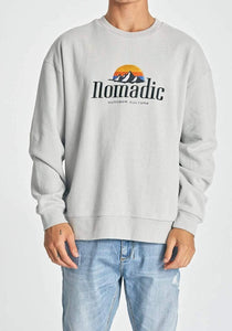 Nomadic Paradise MENS GLACIAL RELAXED SWEATER - VAPOROUS GREY, MENS KNITS & SWEATERS, NOMADIC PARADISE, Elwood 101