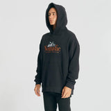 Nomadic Paradise MENS SURREAL RELAXED HOODED SWEATER - JET BLACK, MENS HOODIES, NOMADIC PARADISE, Elwood 101