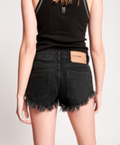 OneTeaspoon Womens Worn Black Bonitas Low Waist Denim Shorts - Worn Black, WOMENS SHORTS, OneTeaspoon, Elwood 101