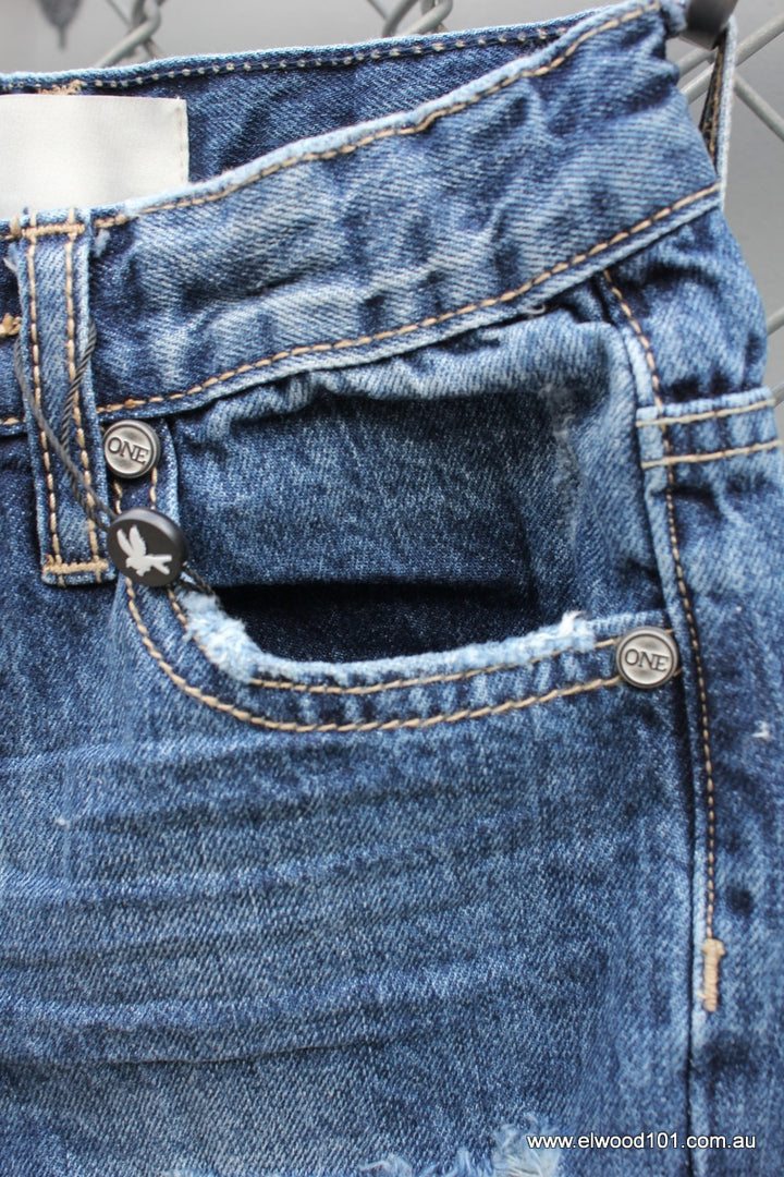 OneTeaspoon KIDS HOOLIGANS RELAXED STRAIGHT LEG JEAN, KIDS CLOTHING, OneTeaspoon, Elwood 101