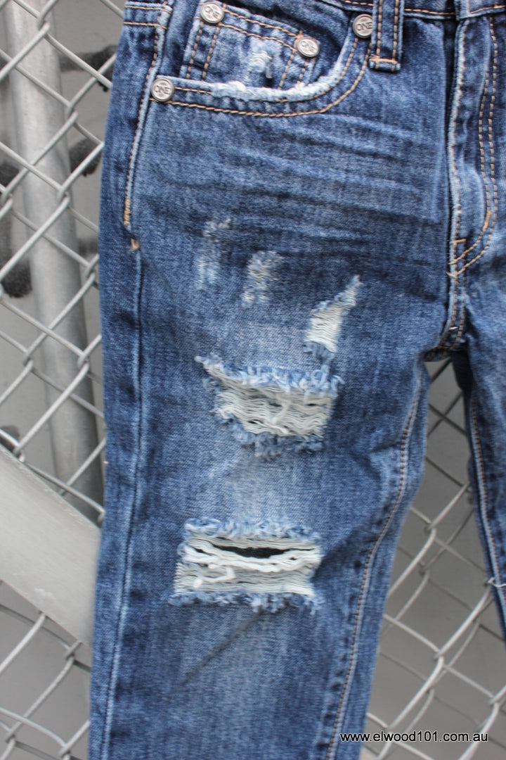 OneTeaspoon KIDS HOOLIGANS RELAXED STRAIGHT LEG JEAN, KIDS CLOTHING, OneTeaspoon, Elwood 101