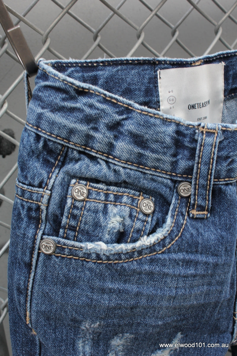 OneTeaspoon KIDS HOOLIGANS RELAXED STRAIGHT LEG JEAN, KIDS CLOTHING, OneTeaspoon, Elwood 101