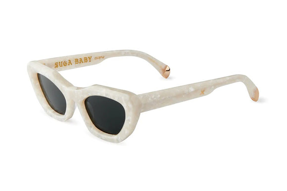 OSCAR & FRANK Suga Baby Sunglasses Pearl White, SUNGLASSES UNISEX, OSCAR & FRANK, Elwood 101