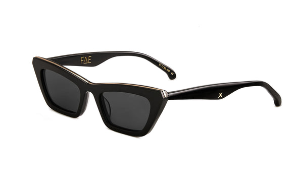 OSCAR & FRANK FAE Sunglasses - Gloss Black, SUNGLASSES UNISEX, OSCAR & FRANK, Elwood 101