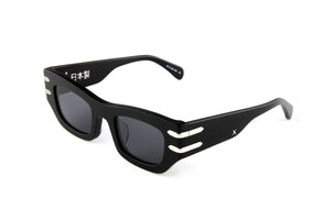 OSCAR & FRANK Made In Japan Sunglasses - Gloss Black, SUNGLASSES UNISEX, OSCAR & FRANK, Elwood 101