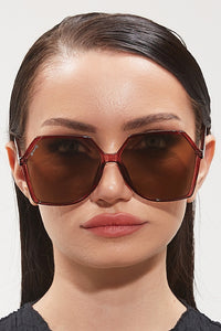 OTRA EYEWEAR Virgo Sunglasses - Transparent Chocolate / Brown, SUNGLASSES UNISEX, OTRA EYEWEAR, Elwood 101